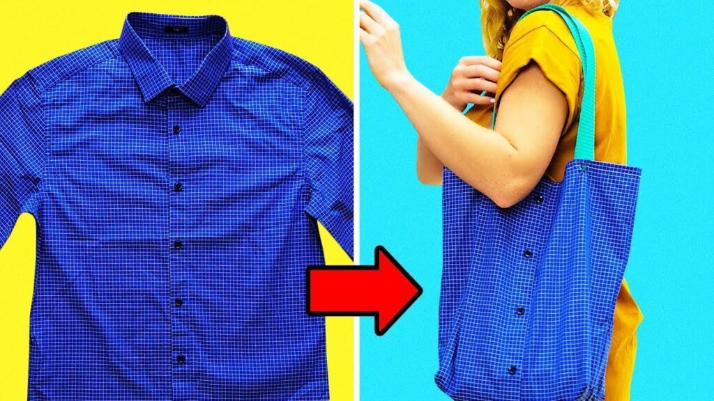 Cómo Hacer Una Bolsa Reutilizable Con Camisa