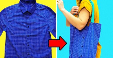 Cómo Hacer Una Bolsa Reutilizable Con Camisa