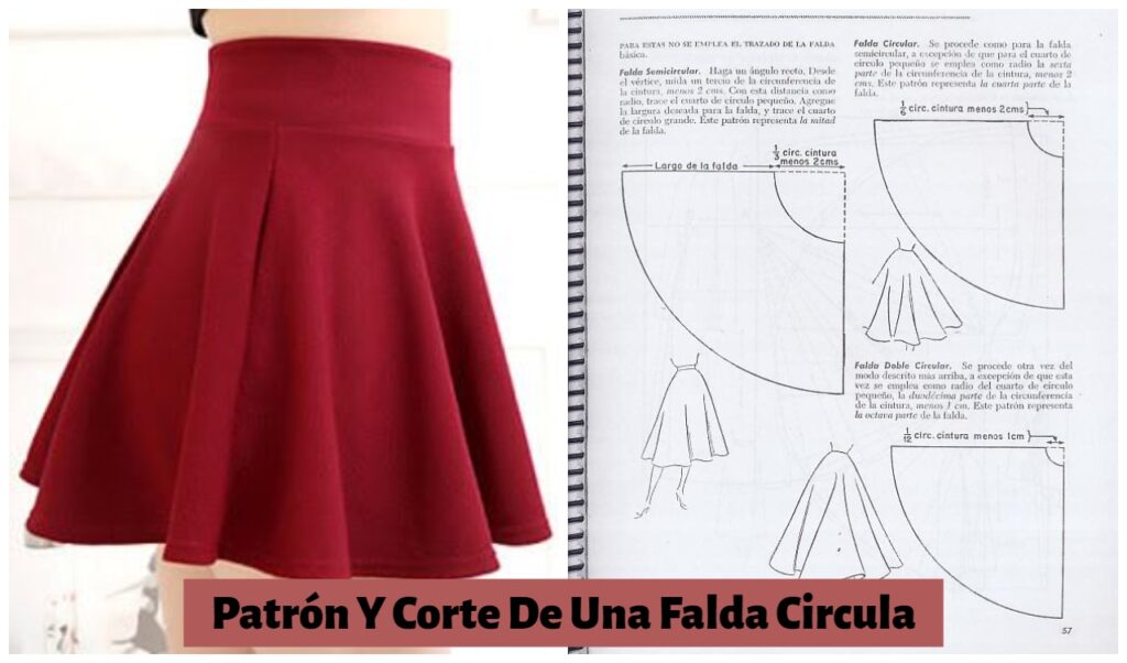 Patrón Y Corte De Una Falda Circular