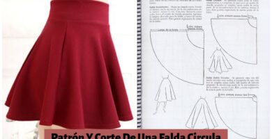 Patrón Y Corte De Una Falda Circular